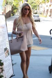 Jessica Simpson Street Style - Having Lunch in Beverly Hills, June 2015