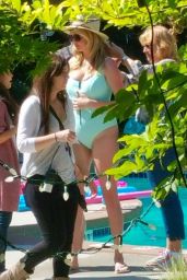 Kate Upton in a Swimsuit on the Set of ‘The Layover’ in Vancouver, June 2015