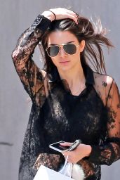 Kendall Jenner Casual Style - Shopping in Santa Monica, June 2015
