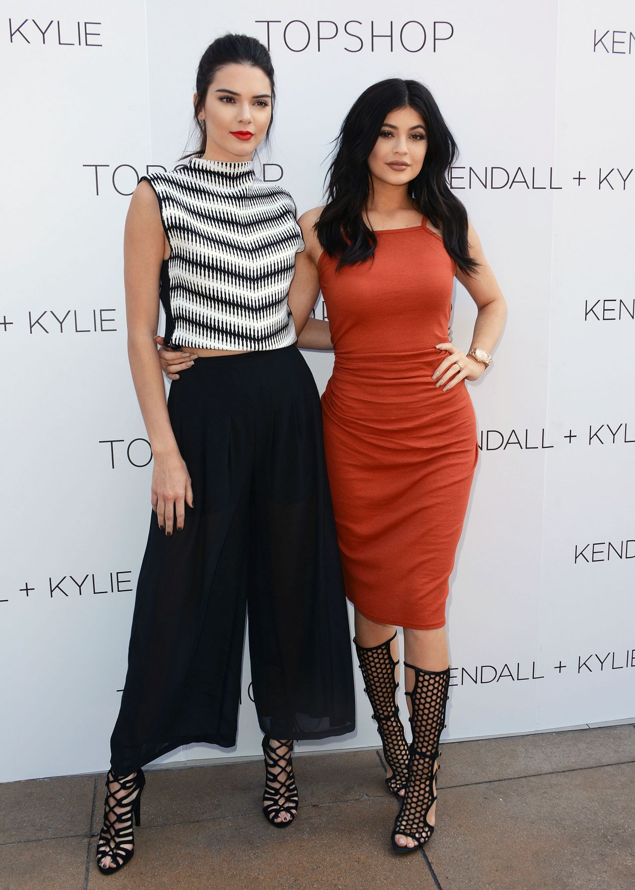 Kendall And Kylie Jenner Launch Party For The Kendall Kylie Fashion Line At Topshop In La