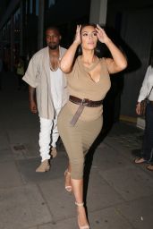 Kim Kardashian Night Out Style - at Hakkasan, June 2015