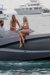 Kimberley Garner on a Boat in a Bikini in Cannes, May 2015