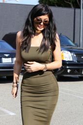 Kylie Jenner Flaunts Herin a Dress - Leaving a Store in Los Angeles, June 2015