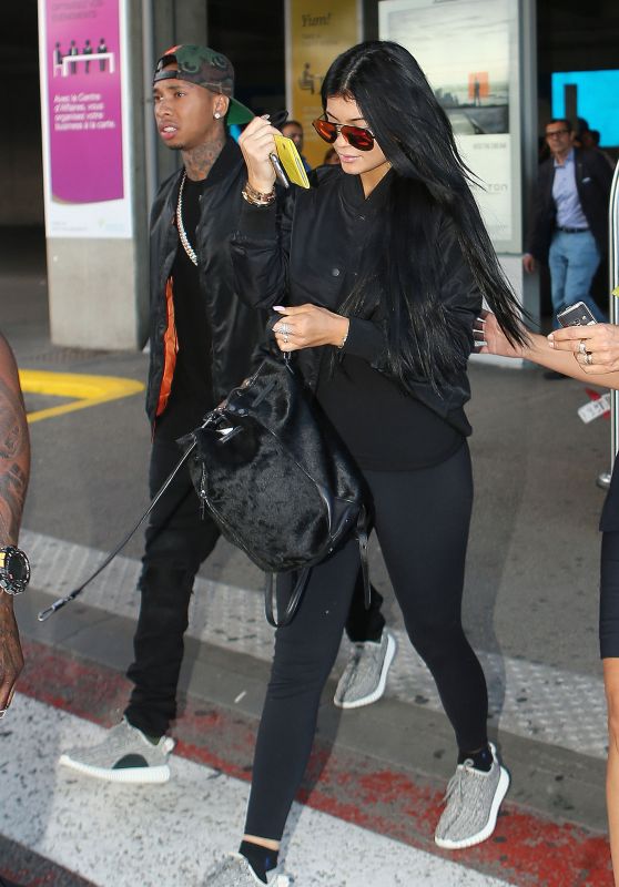 Kylie Jenner Summer Airport Style – Nice, France, June 2015