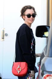 Lily Collins Casual Style - Out in LA, June 2015