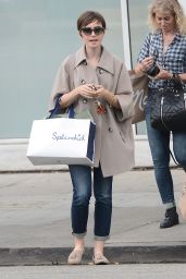 Lily Collins Casual Style - Shopping With Her Mom in Beverly Hills, June 2015
