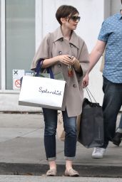 Lily Collins Casual Style - Shopping With Her Mom in Beverly Hills, June 2015