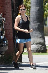 Lucy Hale - Headed to the Gym in West Hollywood, June 2015