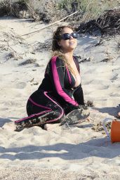 Mariah Carey - Wearing a Wetsuit in Italy - June 2015