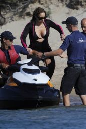 Mariah Carey - Wearing a Wetsuit in Italy - June 2015