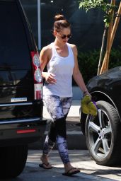 Minka Kelly - Leaving a Gym in Los Angeles, June 2015