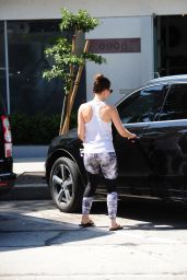 Minka Kelly - Leaving a Gym in Los Angeles, June 2015