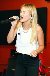 Olivia Holt in a Recording Studio in Los Angeles, June 2015