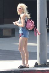 Pixie Lott Leggy in Shorts - Los Angeles, June 2015