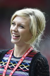 Rachel Riley - Manchester United Legends Charity Match at Old Trafford, June 2015