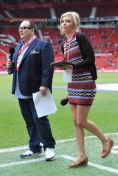 Rachel Riley - Manchester United Legends Charity Match at Old Trafford, June 2015