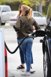 Reese Witherspoon in Jeans - Stops for Gas in Brentwood, June 2015