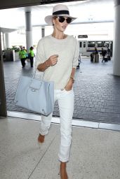 Rosie Huntington-Whiteley Airport Outfit - at LAX in Los Angeles, June 2015