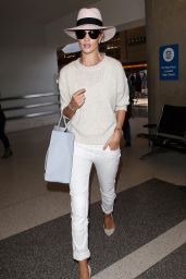Rosie Huntington-Whiteley Airport Outfit - at LAX in Los Angeles, June 2015