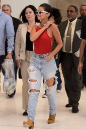 Selena Gomez in Ripped Jeans - NYC, June 2015