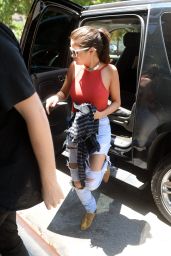Selena Gomez in Ripped Jeans - NYC, June 2015