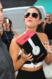 Selena Gomez Leaving iHeart Radio in New York City - June 2015