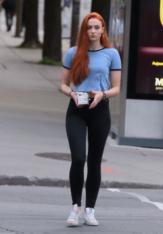 Sophie Turner Street Style - Out in Montreal, June 2015