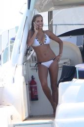 Sylvie Meis in a Bikini - With Boyfriend in Formentera, June 2015