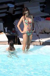 Alessandra Ambrosio in a Swimsuit - at a Pool in Rio, July 2015