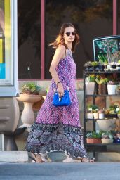 Alessandra Ambrosio in Summer Dress - Grocery Shopping in Santa Monica, July 2015