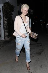 Alessandra Torresani in Ripped Jeans - Out in Hollywood, July 2015