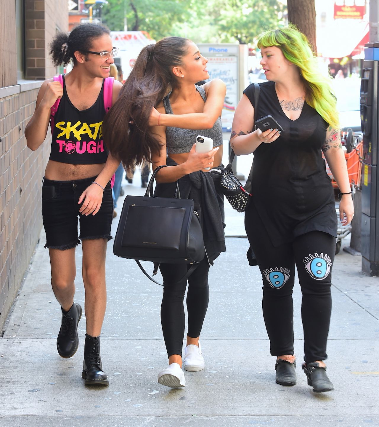 Ariana Grande - Leaving a Gym in NYC, July 2015 • CelebMafia
