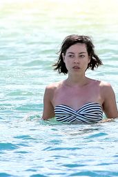 Aubrey Plaza in a Bikini at a Beach in Hawaii, July 2015