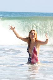 Bella Thorne in a Swimsuit at Beach in Malibu, July 2015