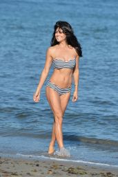 Brooke Burke in a Bikini on a Beach in Malibu, July 2015