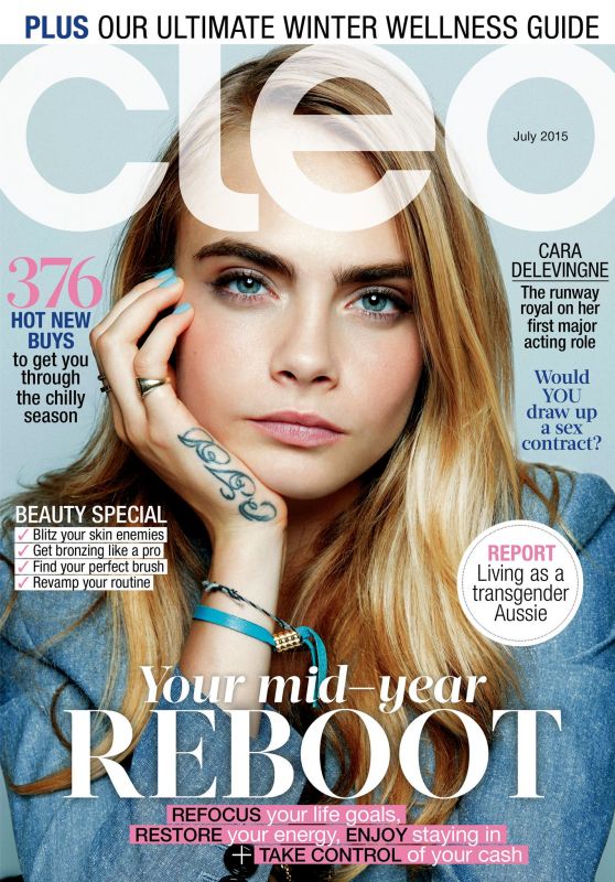 Cara Delevingne - Cleo Magazine Cover Australia July 2015