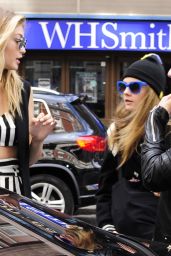 Cara Delevingne & Gigi Hadid - Leaving a hotel in London, June 2015