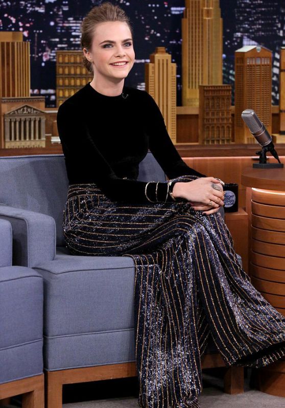 Cara Delevingne - 'The Tonight Show Starring Jimmy Fallon' in New York ...