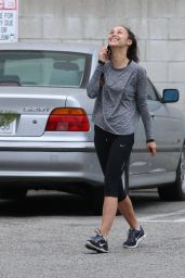 Cara Santana in Leggings - Leaving a Gym in Los Angeles, July 2015