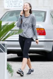 Cara Santana in Leggings - Leaving a Gym in Los Angeles, July 2015