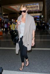 Charlize Theron Airport Style - LAX Airport in Los Angeles, July 2015