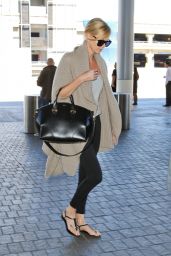 Charlize Theron Airport Style - LAX Airport in Los Angeles, July 2015