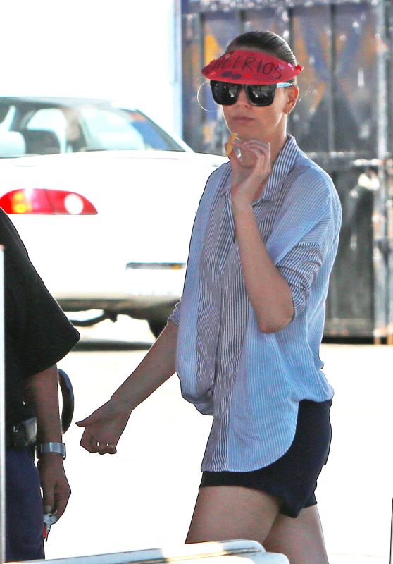 Charlize Theron at a Restaurant in Silverlake, July 2015