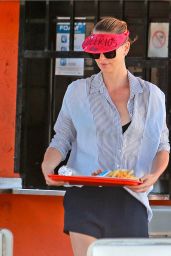 Charlize Theron at a Restaurant in Silverlake, July 2015