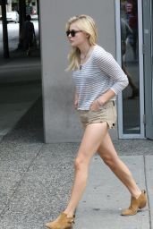 Chloe Moretz Leggy in Shorts  - Out in Vancouver, July 2015