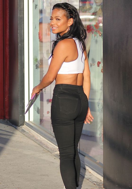 Christina Milian Booty in Jeans - at her We Are Pop Culture Pop Up Shop in LA, July 2015
