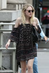 Dakota Fanning - Leaving iHop in Manhattan, July 2015