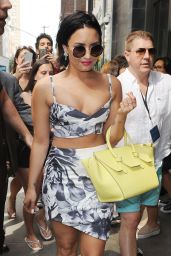 Demi Lovato Casual Style - Out in NYC, July 2015