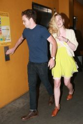 Elle Fanning Leaving the Arclight Theatre Hollywood, July 2015