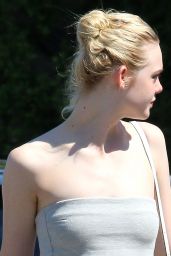 Elle Fanning Summer Style - Out in West Hollywood, July 2015